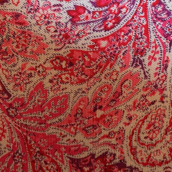 Ann Taylor Paisley Floral Pink Dress Size 6 - Picture 4 of 4